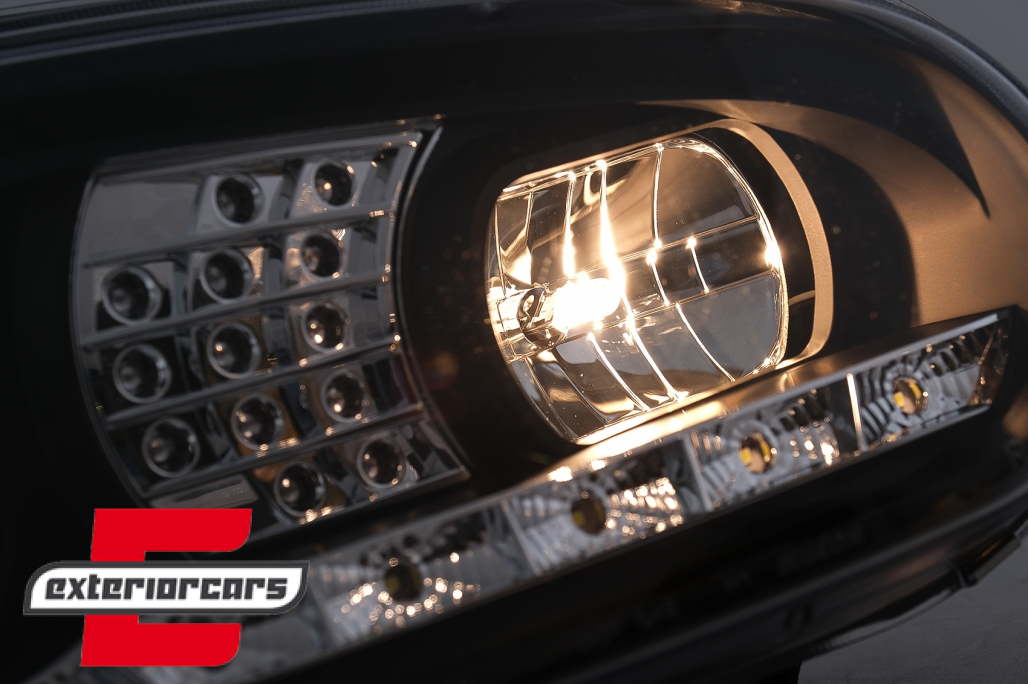 LED prednja svjetla DayLight LED žmigavci (crna) / VW Golf 4 (1997-2005) - Slika 12