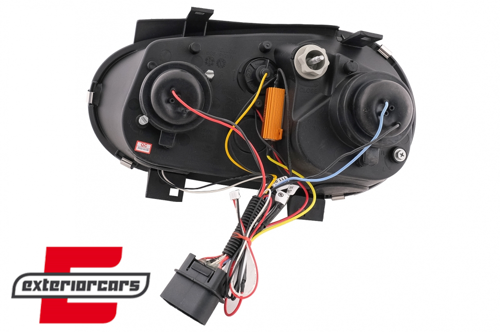 LED prednja svjetla DayLight LED žmigavci (crna) / VW Golf 4 (1997-2005) - Slika 20