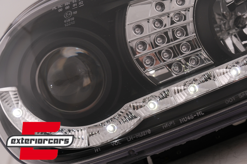 LED prednja svjetla DayLight LED žmigavci (crna) / VW Golf 4 (1997-2005) - Slika 4