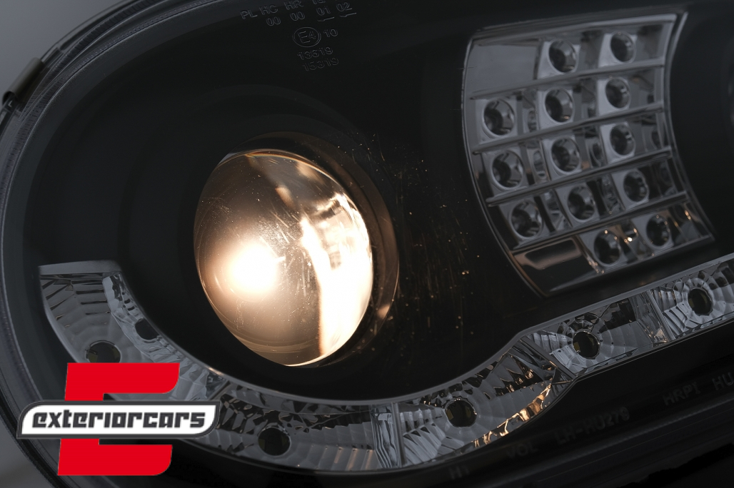 LED prednja svjetla DayLight LED žmigavci (crna) / VW Golf 4 (1997-2005) - Slika 9
