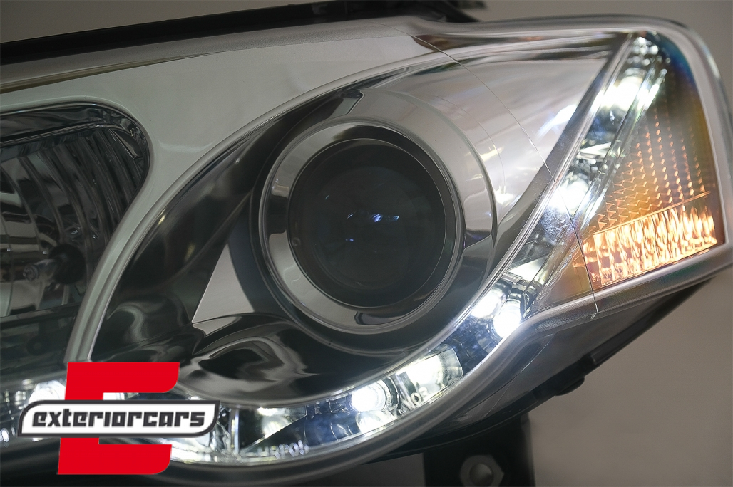 Prednja svjetla LED DayLight (chrome) / Volkswagen Passat B6 3C (03.2005-2010) - Slika 3