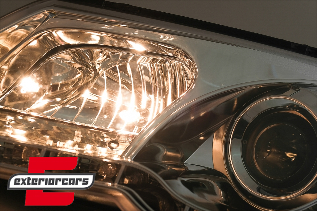 Prednja svjetla LED DayLight (chrome) / Volkswagen Passat B6 3C (03.2005-2010) - Slika 6