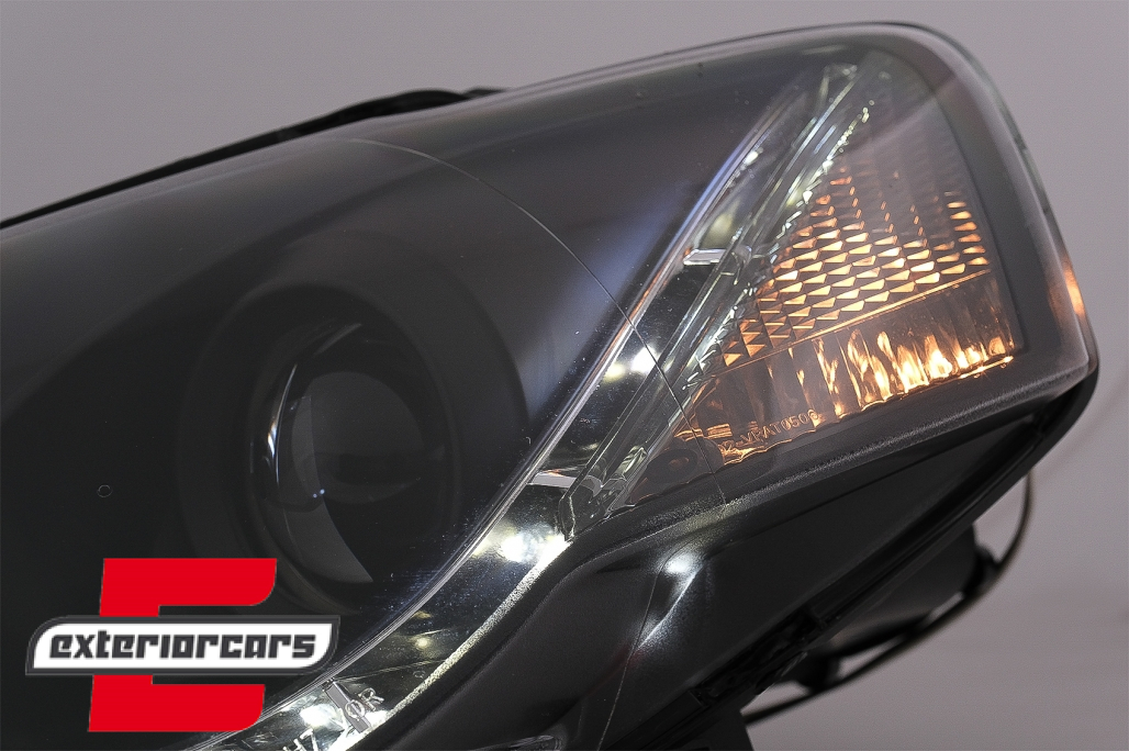 Prednja svjetla LED DayLight (crna) / Volkswagen Passat B6 3C (03.2005-2010) - Slika 4