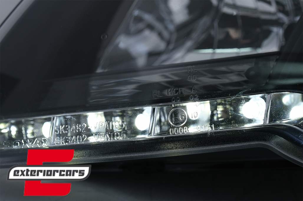 Prednja svjetla LED DayLight (crna) / Volkswagen Passat B6 3C (03.2005-2010) - Slika 5