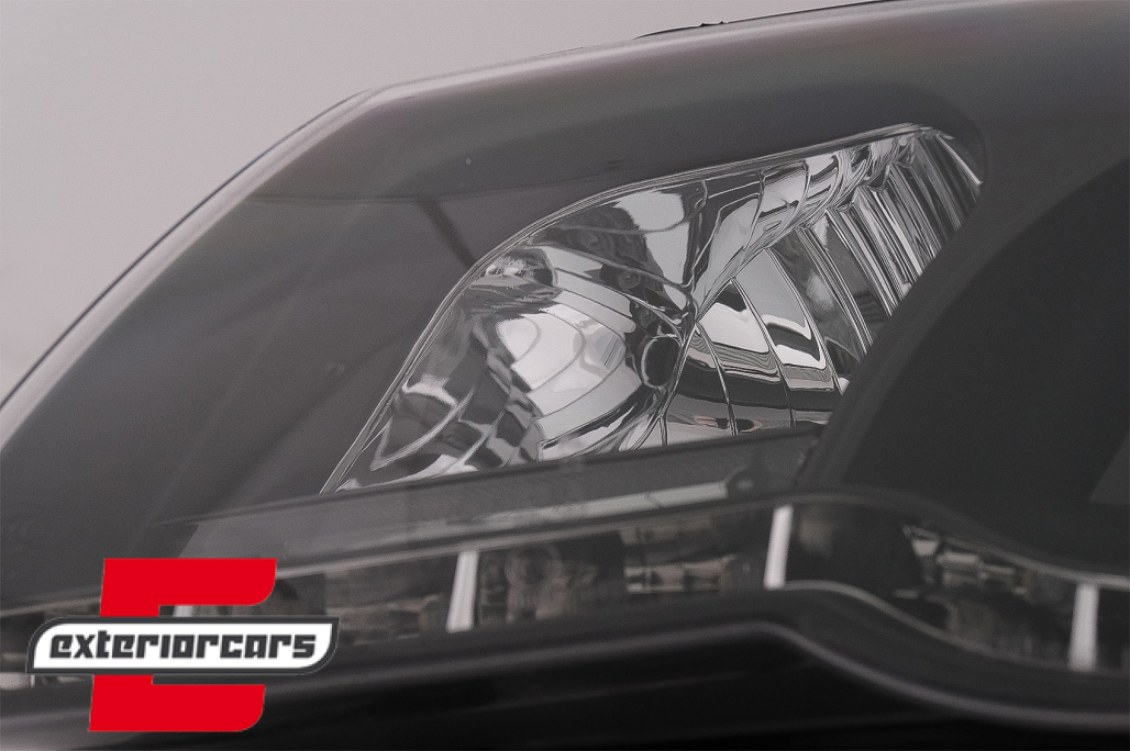 Prednja svjetla LED DayLight (crna) / Volkswagen Passat B6 3C (03.2005-2010) - Slika 9