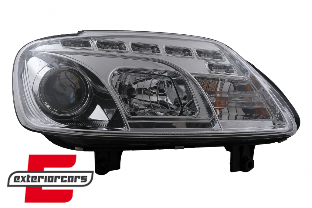 Prednja svjetla LED DayLight (chrome) / VW Caddy (2003-2010) Touran I (2003-2006) - Slika 2