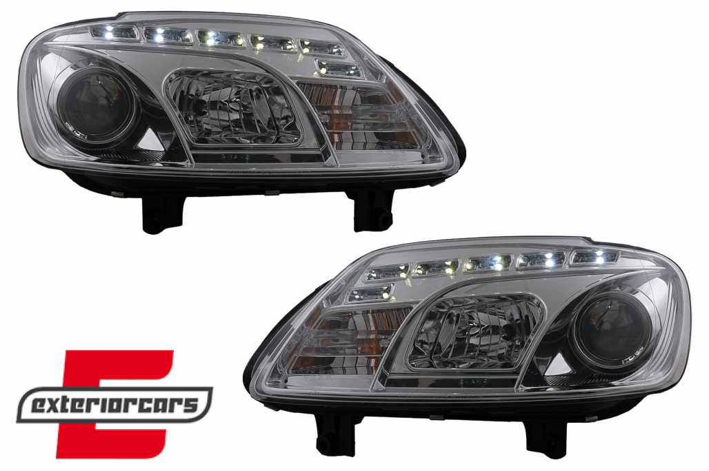 Prednja svjetla LED DayLight (chrome) / VW Caddy (2003-2010) Touran I (2003-2006) - Slika 13