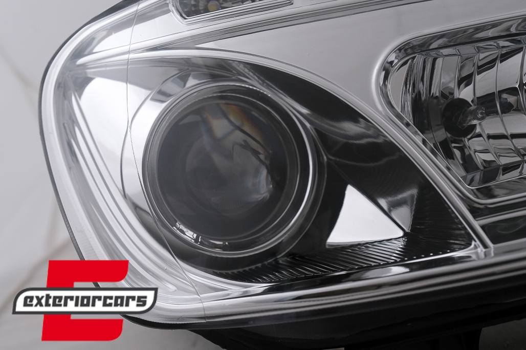 Prednja svjetla LED DayLight (chrome) / VW Caddy (2003-2010) Touran I (2003-2006) - Slika 3