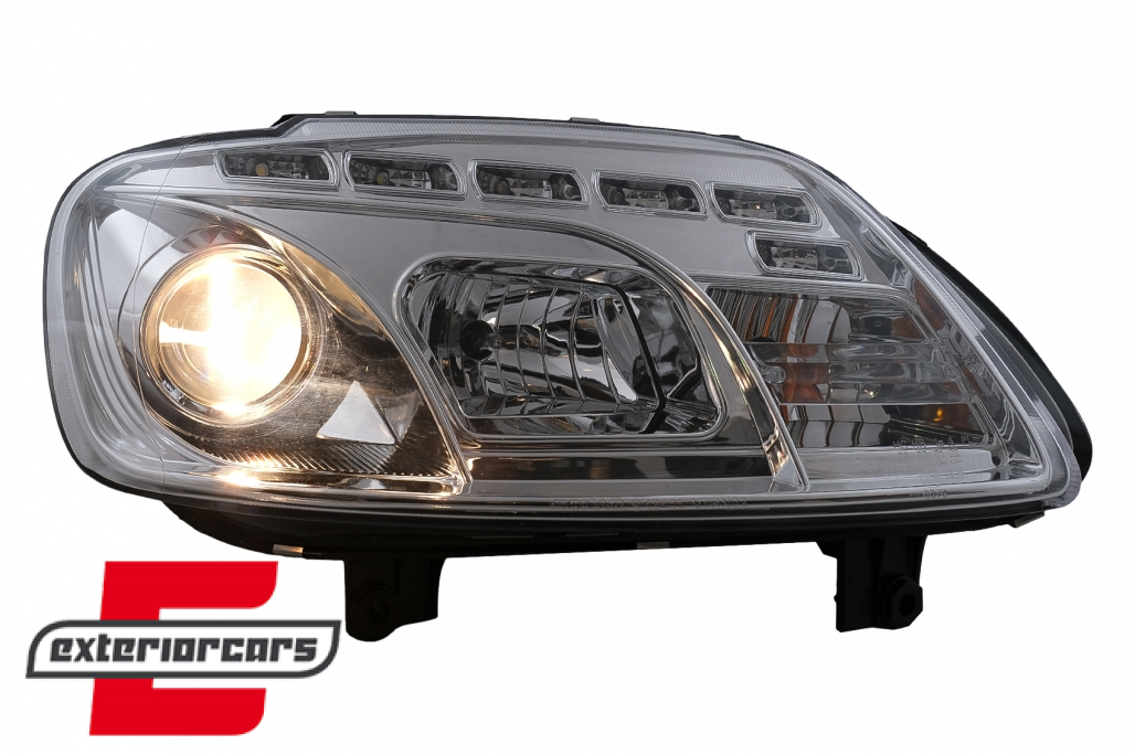 Prednja svjetla LED DayLight (chrome) / VW Caddy (2003-2010) Touran I (2003-2006) - Slika 6