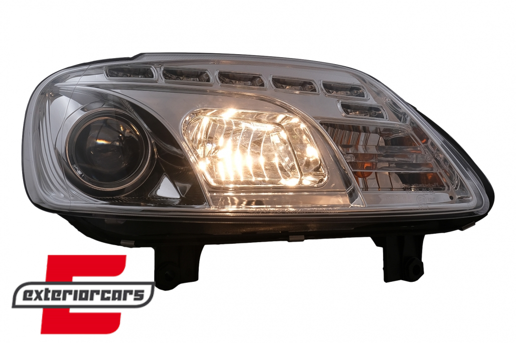 Prednja svjetla LED DayLight (chrome) / VW Caddy (2003-2010) Touran I (2003-2006) - Slika 9