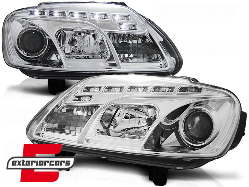 Prednja svjetla LED DayLight (chrome) / VW Caddy (2003-2010) Touran I (2003-2006)