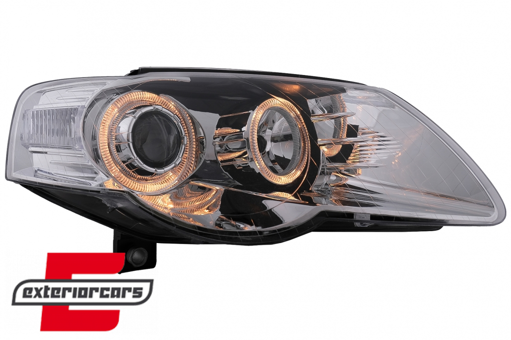 Prednja svjetla Angel Eyes (chrome) / Volkswagen Passat B6 3C (03.2005-2010) - Slika 2