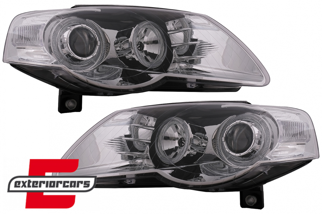 Prednja svjetla Angel Eyes (chrome) / Volkswagen Passat B6 3C (03.2005-2010) - Slika 6