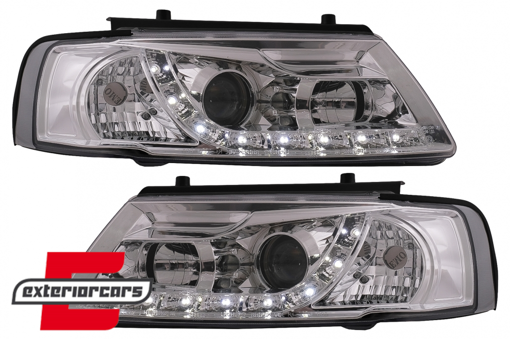 Prednja svjetla LED DayLight (chrome) / Volkswagen Passat B5 3B (11.1996-08.2000) - Slika 2