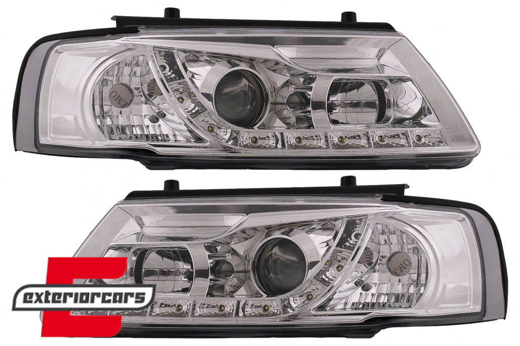 Prednja svjetla LED DayLight (chrome) / Volkswagen Passat B5 3B (11.1996-08.2000) - Slika 13