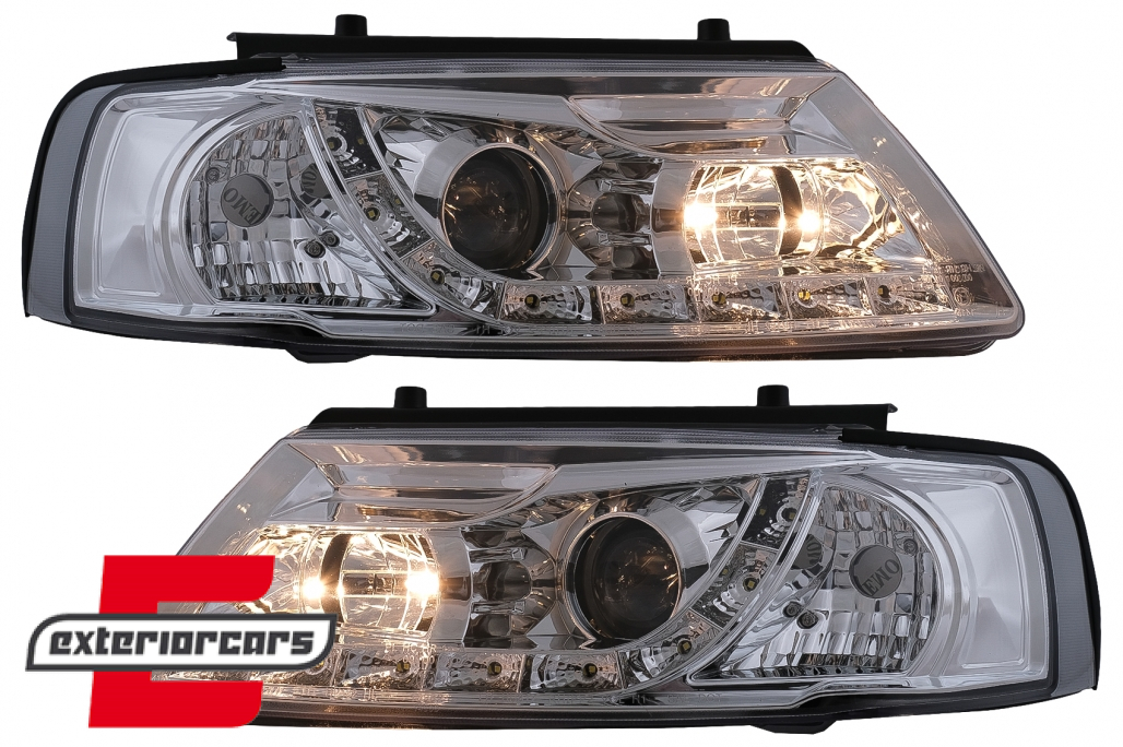 Prednja svjetla LED DayLight (chrome) / Volkswagen Passat B5 3B (11.1996-08.2000) - Slika 10