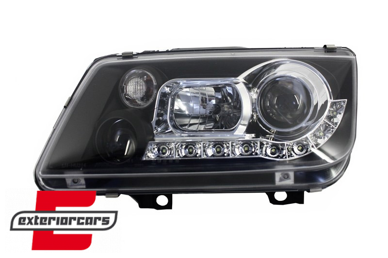 Prednja svjetla LED DayLight (crna) / Volkswagen Bora (09.1998-07.2005) - Slika 2