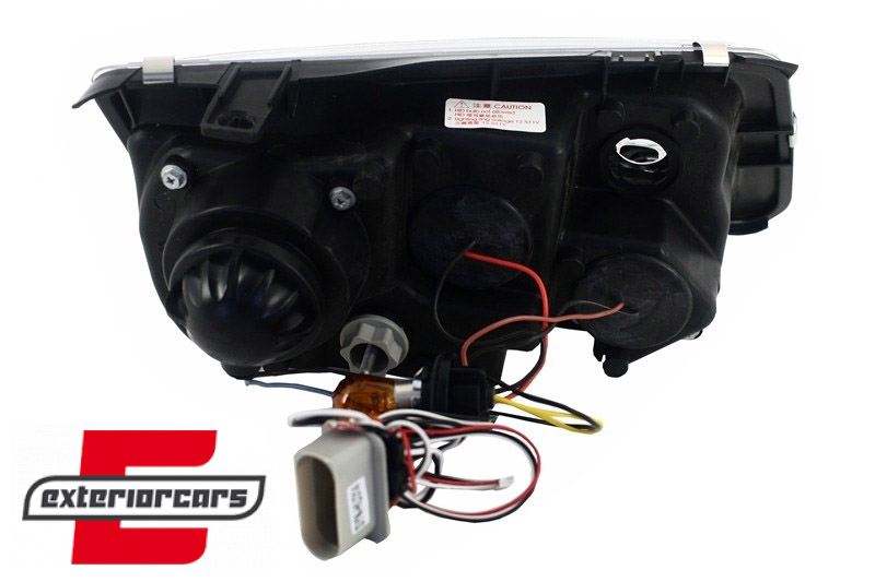 Prednja svjetla LED DayLight (crna) / Volkswagen Bora (09.1998-07.2005) - Slika 4