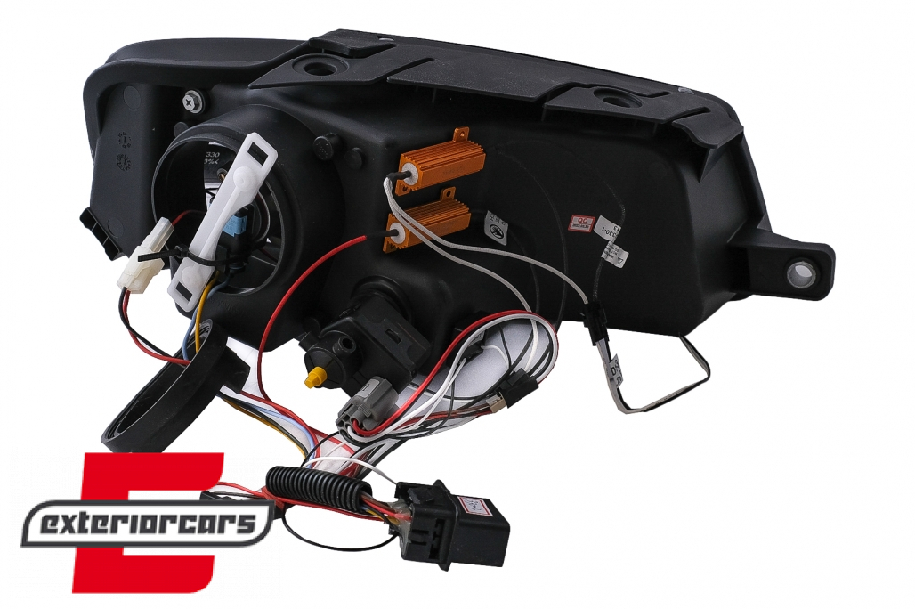 Prednja svjetla LED DayLight (crna) / Volkswagen Passat B6 3C (03.2005-2010) - Slika 11