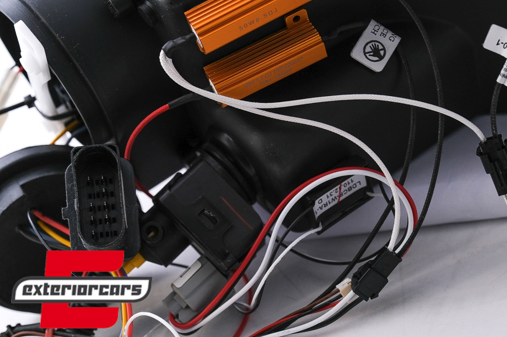 Prednja svjetla LED DayLight (crna) / Volkswagen Passat B6 3C (03.2005-2010) - Slika 12