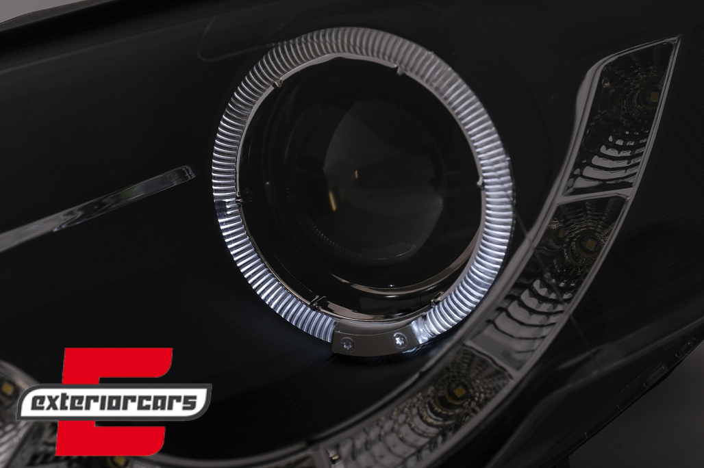 Prednja svjetla LED DayLight (crna) / Volkswagen Passat B6 3C (03.2005-2010) - Slika 7
