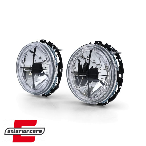 Prednja svjetla Angel Eyes (chrome) / VW Caddy I (1982-1992) Jetta I (1979-1984) - Slika 2