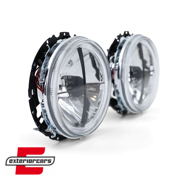 Prednja svjetla Angel Eyes (chrome) / VW Caddy I (1982-1992) Jetta I (1979-1984) - Slika 3