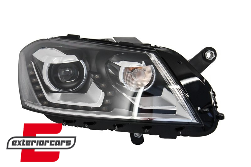 Prednja svjetla LED DayLight (crna) / VW Volkswagen Passat B7 (2010-2014) - Slika 2