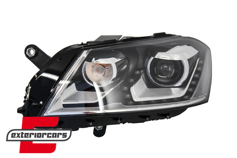 Prednja svjetla LED DayLight (crna) / VW Volkswagen Passat B7 (2010-2014) - Slika 3