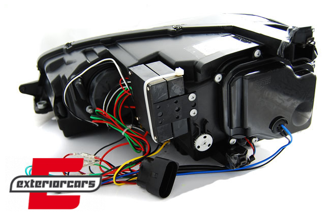 Prednja svjetla 3D LED U-dizajn (crna&chrome lajsna) / Volkswagen Golf VII (2012-2017) - Slika 4