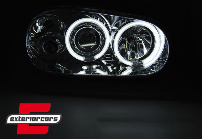 Prednja svjetla CCFL Angel Eyes (chrome) / VW Golf 4 (1997-2005) - Slika 2