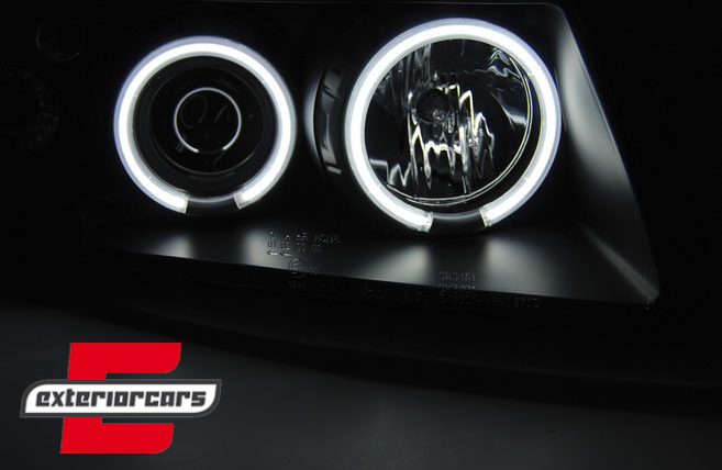 Prednja svjetla CCFL Angel Eyes (crna) / Volkswagen Passat B5 3B (11.1996-08.2000) - Slika 2