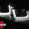 Prednja svjetla U-LED DRL Golf 7 look (crna) - Slika 2