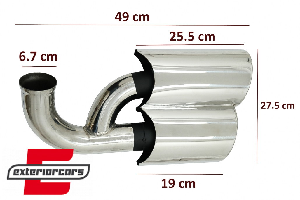 Nastavci auspuha V6 dizajn (chrome) - Slika 10
