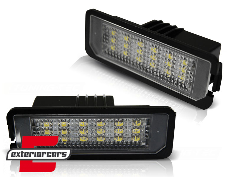 LED svjetla registarske tablice / VW Golf 4 5 6 7 Passat B6 Passat CC New Beetle Eos Phaeton Lupo Polo Scirocco - Slika 2