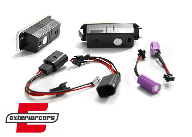 LED svjetla registarske tablice / VW Golf 4 5 6 7 Passat B6 Passat CC New Beetle Eos Phaeton Lupo Polo Scirocco - Slika 4
