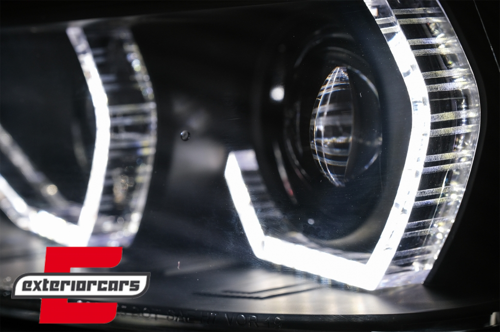 Prednja svjetla Angel Eyes LED DRL (crna) / BMW serije 3 F30 F31 limuzina karavan (10.2011-05.2015) - Slika 10