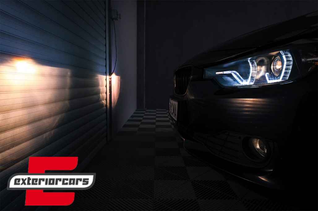 Prednja svjetla Angel Eyes LED DRL (crna) / BMW serije 3 F30 F31 limuzina karavan (10.2011-05.2015) - Slika 12