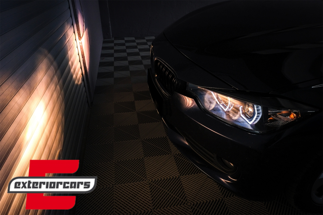Prednja svjetla Angel Eyes LED DRL (crna) / BMW serije 3 F30 F31 limuzina karavan (10.2011-05.2015) - Slika 14