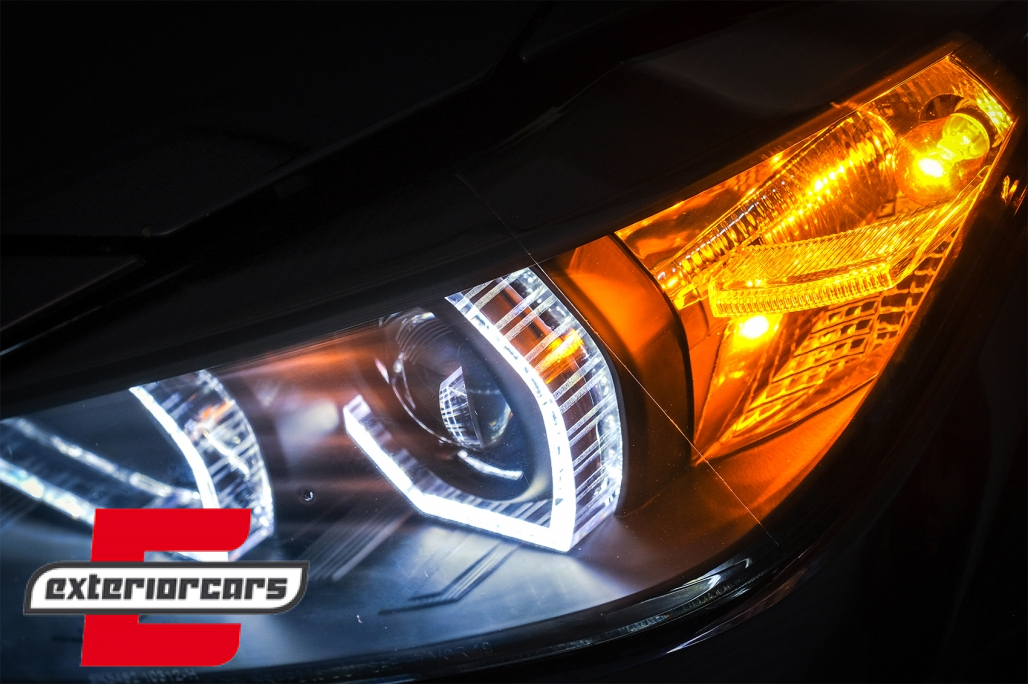 Prednja svjetla Angel Eyes LED DRL (crna) / BMW serije 3 F30 F31 limuzina karavan (10.2011-05.2015) - Slika 17