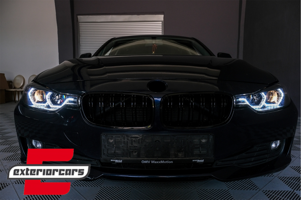 Prednja svjetla Angel Eyes LED DRL (crna) / BMW serije 3 F30 F31 limuzina karavan (10.2011-05.2015) - Slika 21