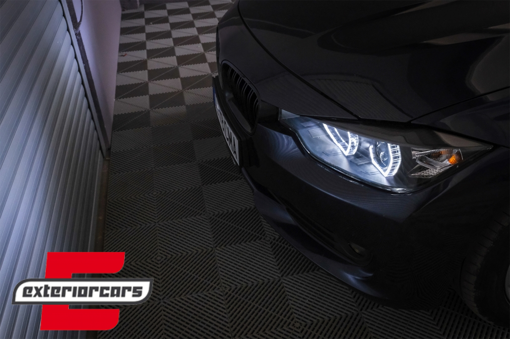 Prednja svjetla Angel Eyes LED DRL (crna) / BMW serije 3 F30 F31 limuzina karavan (10.2011-05.2015) - Slika 8