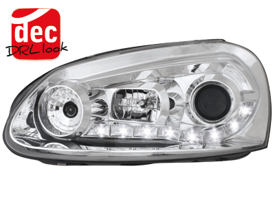 LED prednja svjetla DayLight (chrome) / Volkswagen Golf 5 (2003-2008) - Slika 2