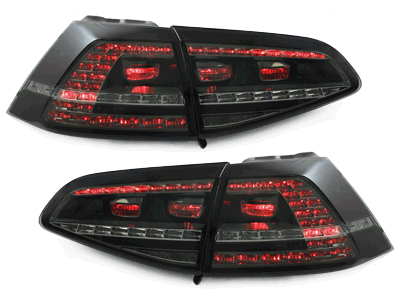 LED stražnja svjetla SEQ žmigavci GTI look (smoke) / VW Golf 7 VII (2013-2017) - Slika 5