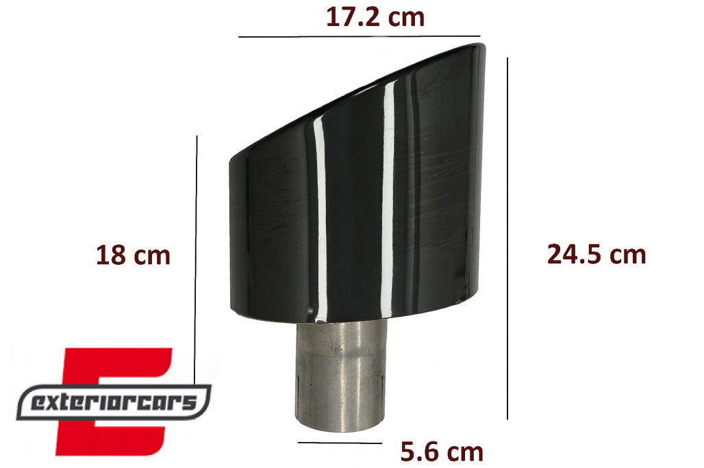 Nastavci auspuha RS dizajn (crna) / Audi A4 B9 (2016-2019) A5 F5 (2017-2019) - Slika 3