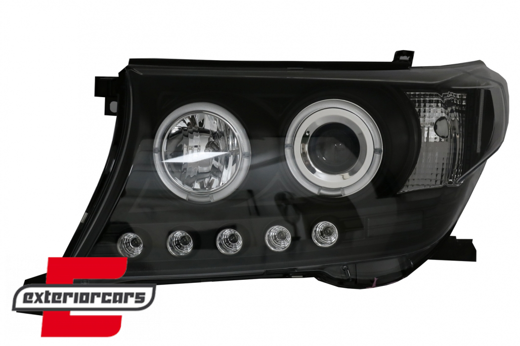 Prednja svjetla Angel Eyes (crna) / Toyota Land Cruiser FJ200 (2007-2012) - Slika 2