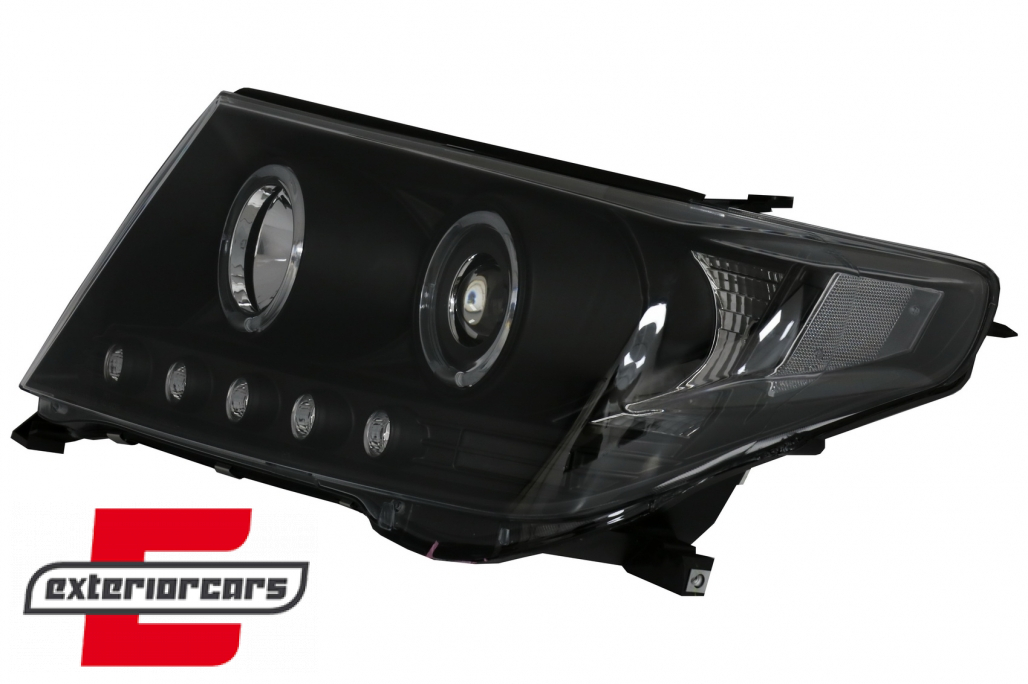 Prednja svjetla Angel Eyes (crna) / Toyota Land Cruiser FJ200 (2007-2012) - Slika 3