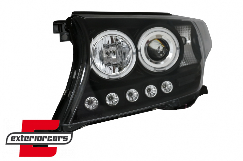 Prednja svjetla Angel Eyes (crna) / Toyota Land Cruiser FJ200 (2007-2012) - Slika 4