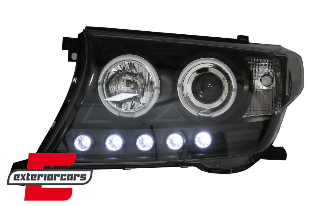 Prednja svjetla Angel Eyes (crna) / Toyota Land Cruiser FJ200 (2007-2012) - Slika 7