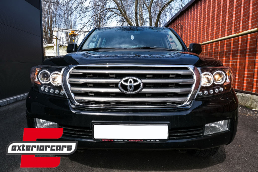 Prednja svjetla Angel Eyes (crna) / Toyota Land Cruiser FJ200 (2007-2012) - Slika 9
